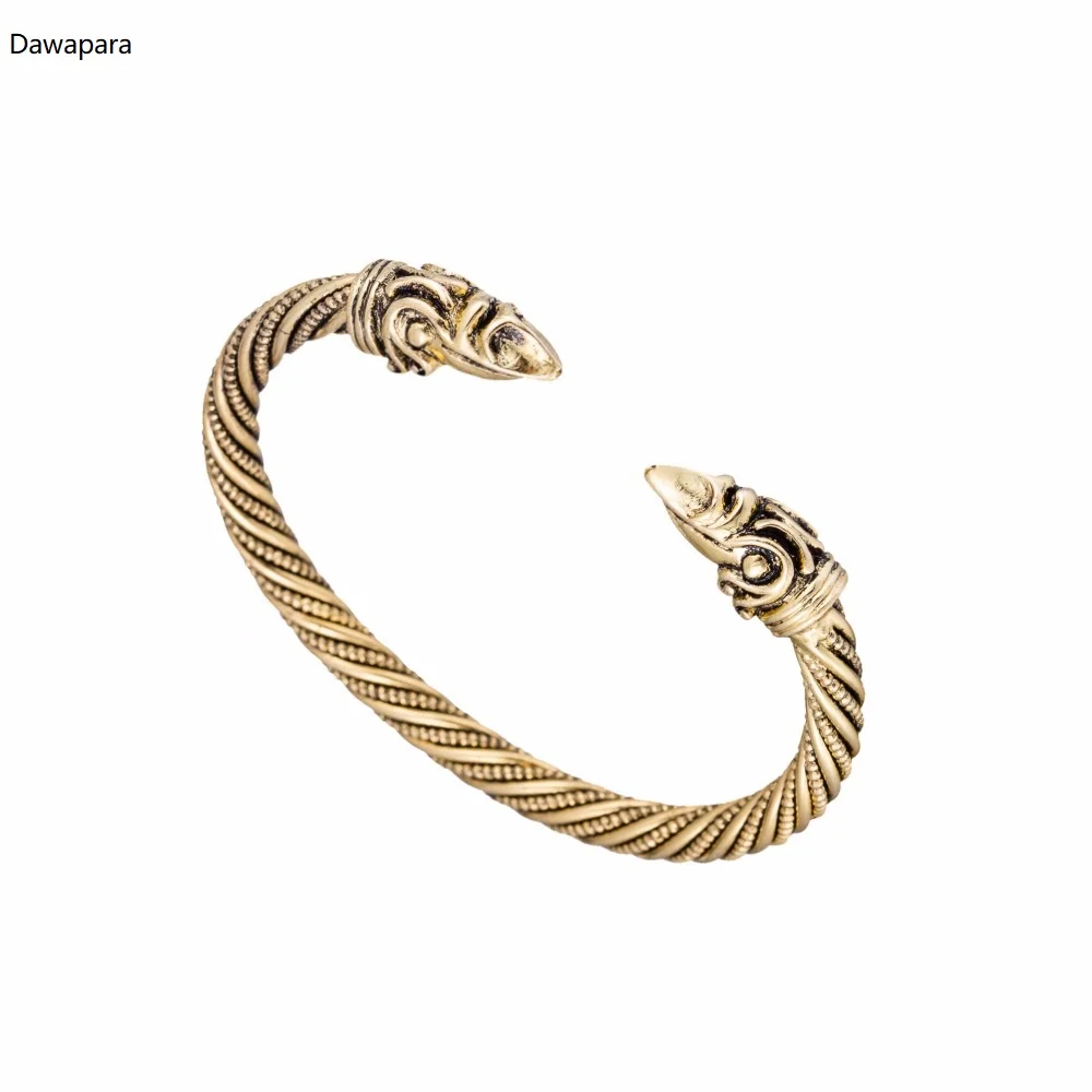 Buy Dawapara Viking Bracelet Male Pagan Jewellery Gold color Bangle&Bracelet