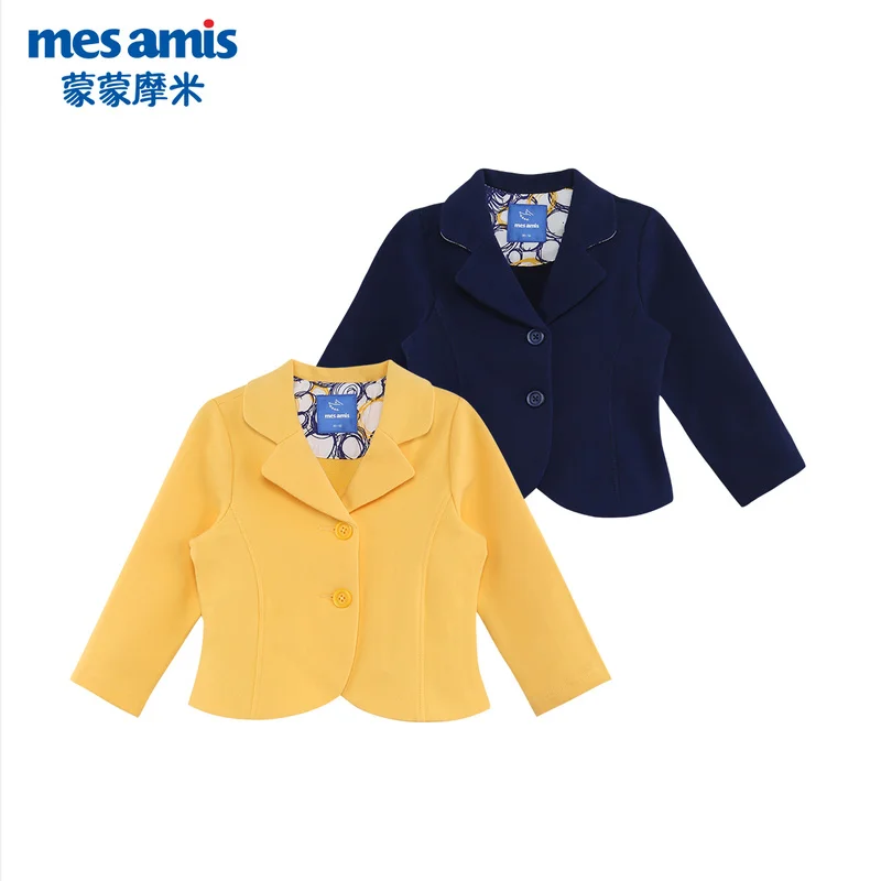 

Best Design Suit for Boy Girls Small Suit Kids Spring Blazer for Weddings Girl Knit Button Suits Gentleman Coat 1-5 Years CA106