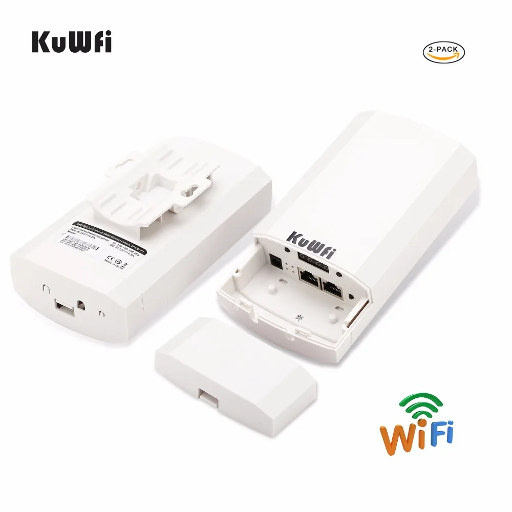 

2KM 2pc 2.4Ghz 300Mbps p2p Outdoor Wireless CPE Bridge Router Supports WDS Function No setting with LED Display