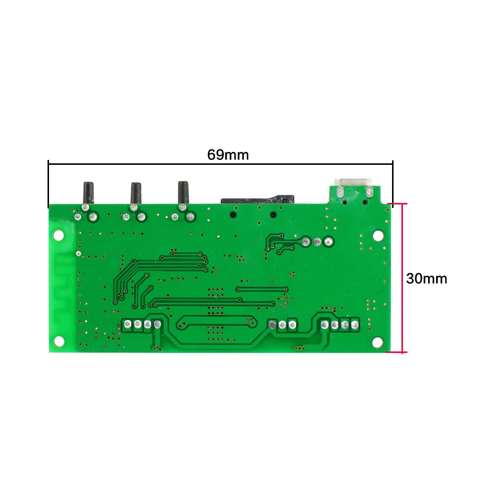 GHXAMP цифровой мощный Bluetooth усилитель MP3 декодер плата 3 Вт + Поддержка TF карты для 4 8