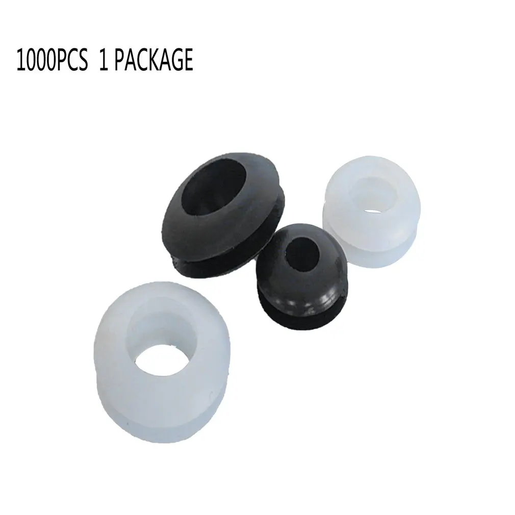 

1000PCS/SET Durable Use Rubber O Seal Rings Cable Wiring Rubber Grommets Gasket Ring Wire Protective Loop