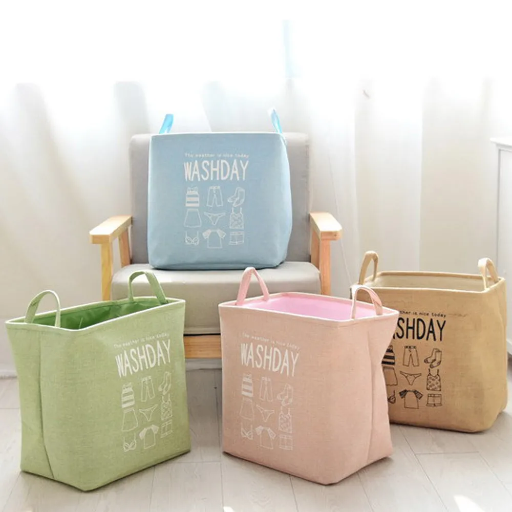 Natural Waterproof Coating Storage Basket Sundries Storage Box Folding Storage Creative Storage Basket Panierderangement#LR2