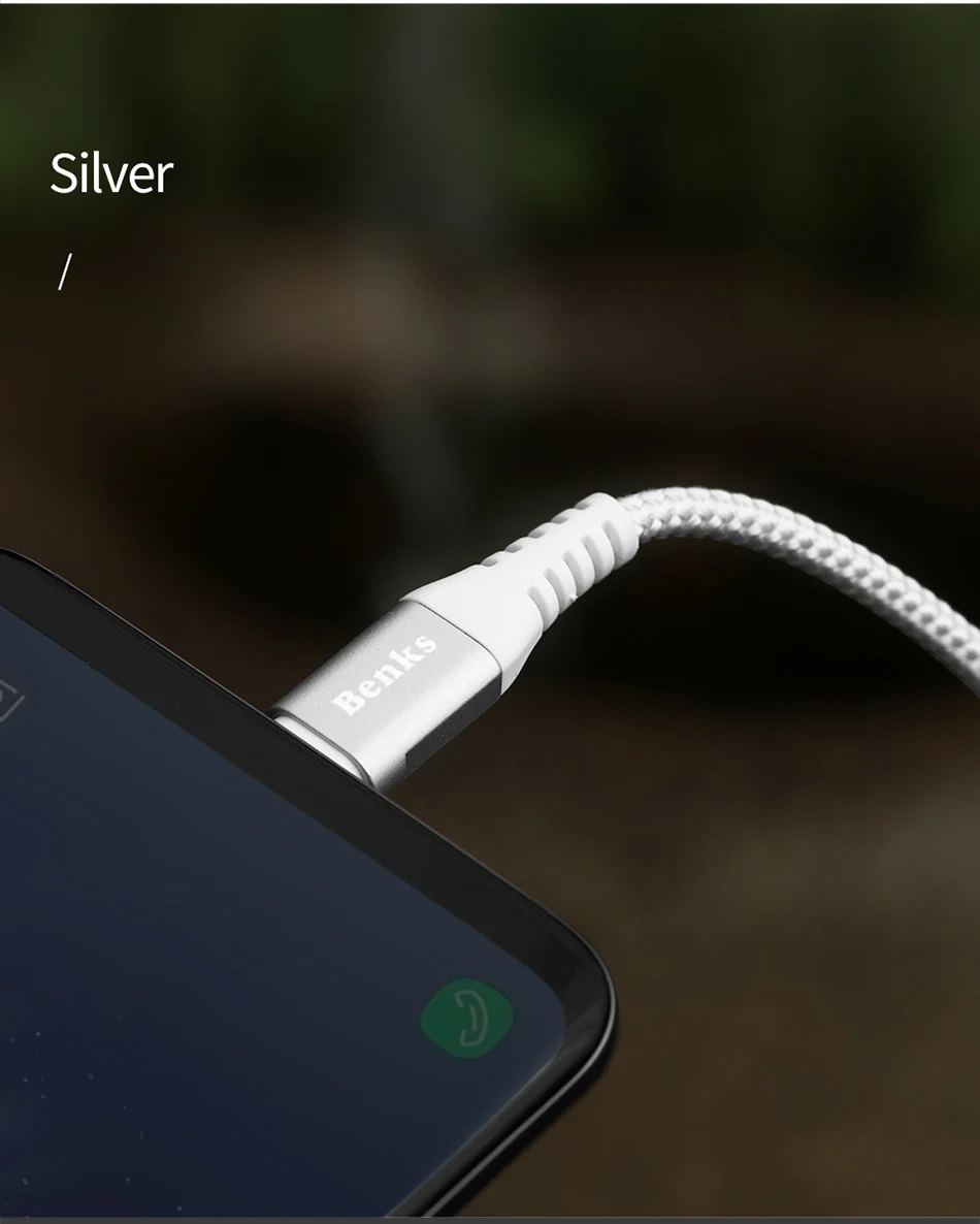 Benks Nylon USB Type C Fast Charging Cable For Samsung S8 S9 Huawei P10 P9 Plus Xiaomi 6 5 Android  Phone 5A Charger Cables 1 (13)