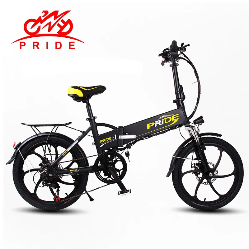 PRIDE Electric bike 48V 10ALithium Battery Aluminum Alloy Folding electric Bicycle 250W 20 inch 6Speed gear Electric Snow bike PRIDE Electric bike 48V 10ALithium Battery Aluminum Alloy Folding electric Bicycle 250W 20 inch 6Speed gear Electric Snow bike