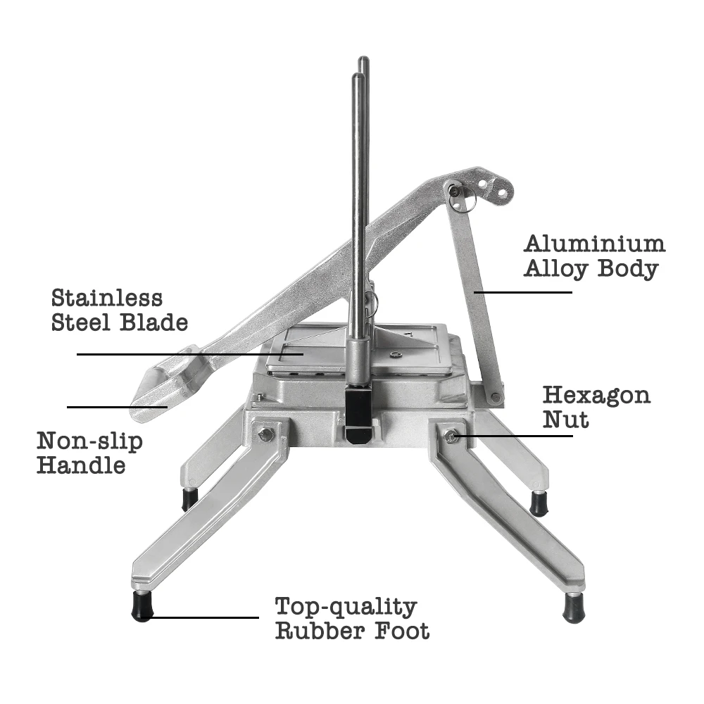  Manual Cutter Commercial Slicer Potato Fries Cutting Machine Cabble Maker Vegetable Fruit Chopper K - 32975645225