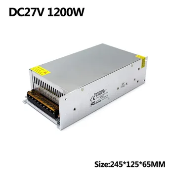 

27V 44.5A 1200W Adjustable power supply Switching Driver 220V 110 AC to DC27V SMPS For led strip display CCTV 3D printer