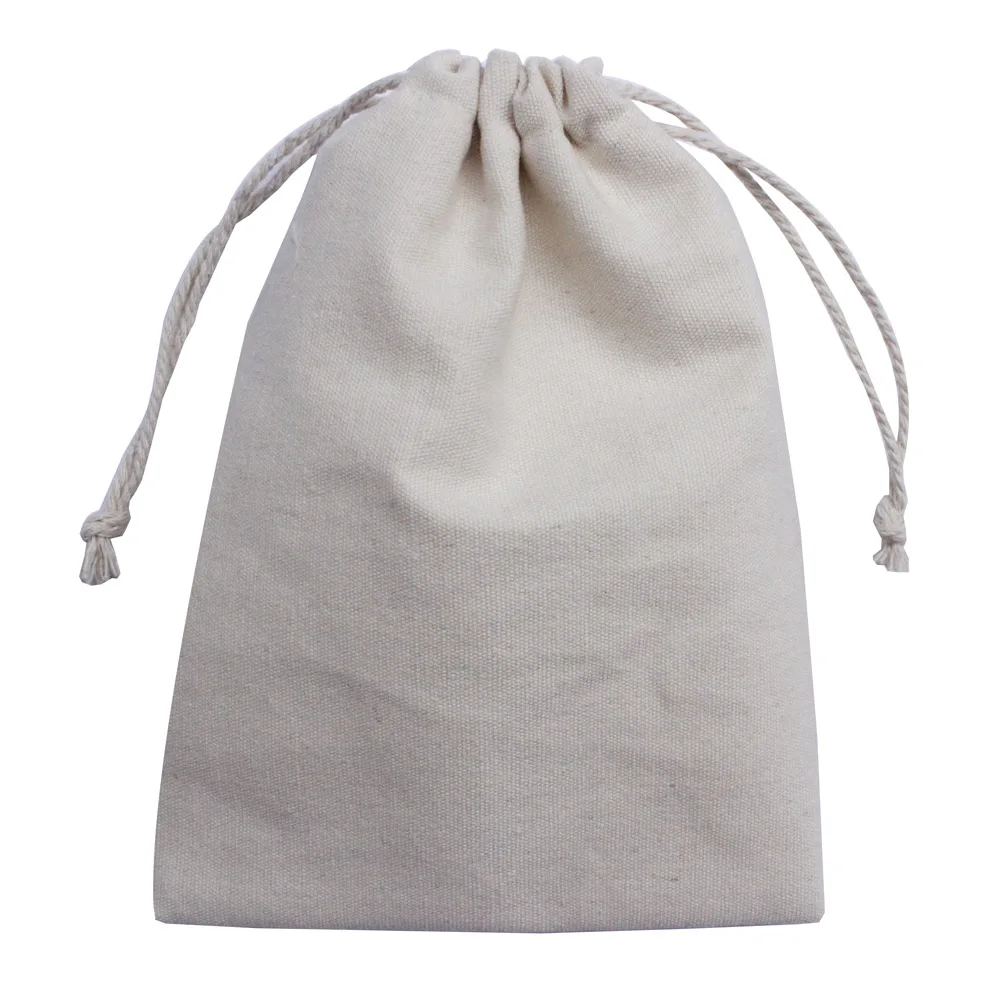 (10pcs/lot) Hight quality Thicker canvas drawstring gift bag can ...