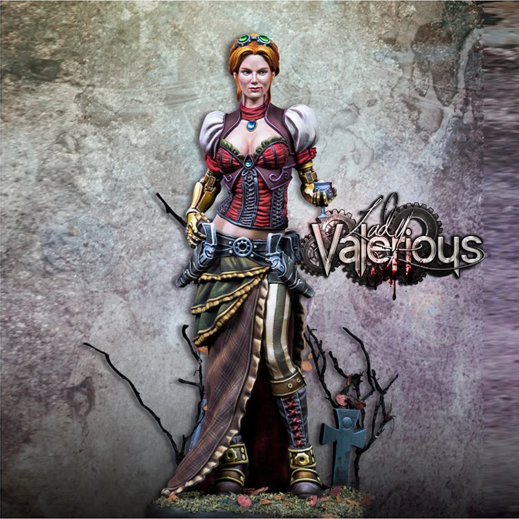 

1/24 LADY VALERIOUS, Resin Model figure GK, Unassembled and unpainted kit