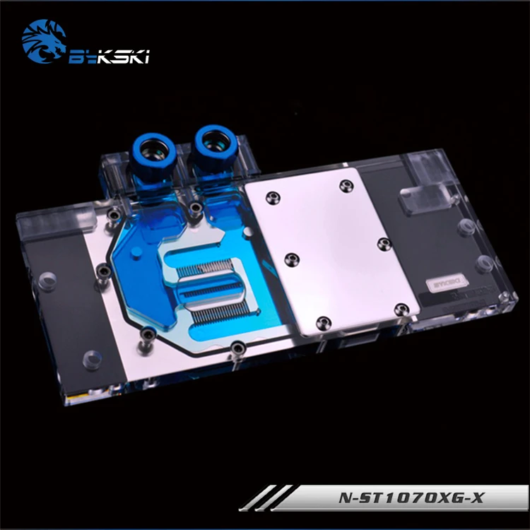 

Bykski Full Cover Waterblock for Zotac GeForce GTX 1070-8GD5 X-Gaming/OC/Copper Radiator/RGB Lighting. P/N: N-ST1070XG-X
