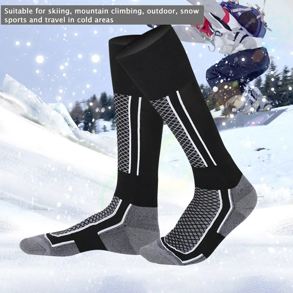 

FDBRO Thermal Ski Socks Thicken Sports Breathable Outdoors Skiing Cotton Warm cycling Snowboarding Adult Hiking Socks Leg Warmer