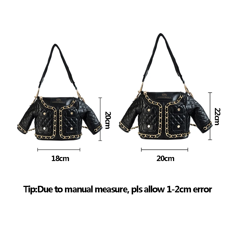 Fahsion Women Chains Shoulder Bags Clothes Shape Female Exquisite PU Handbag Lady Travel Casual Crossbody Vacation Tote SS3433 (4)
