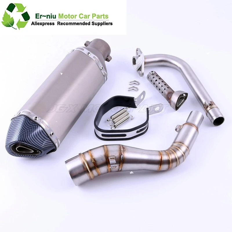 

NMAX155 Motorcycle Exhaust muffler Slip-On Full System contact middle pipe + exhaust For YAMAHA NMAX 155 NMAX 125 N MAX155