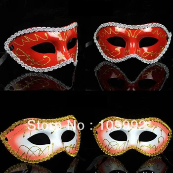 

100pcs plastic halloween man costume mask masquerade fac facial eye masks party Venice