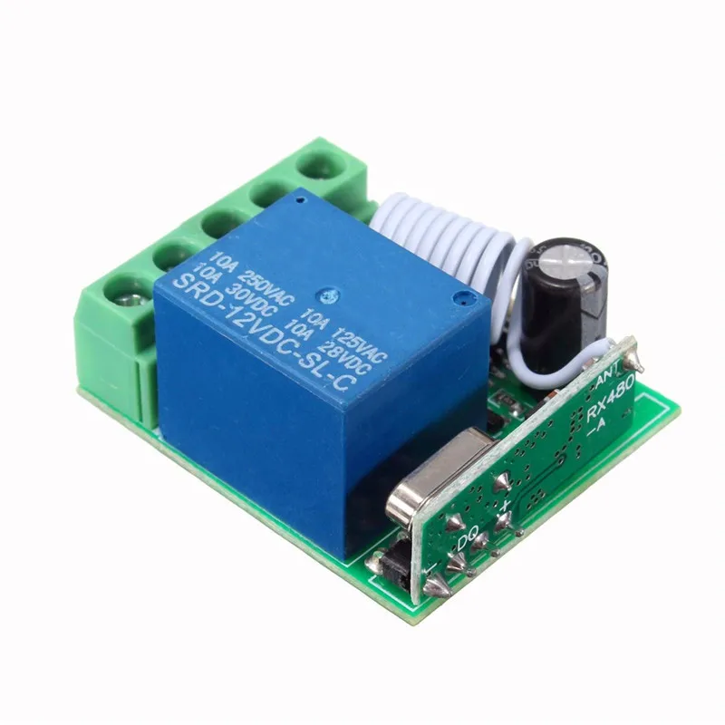 100M DC 12V 10A 1Ch беспроводное реле RF дистанционное управление переключатель