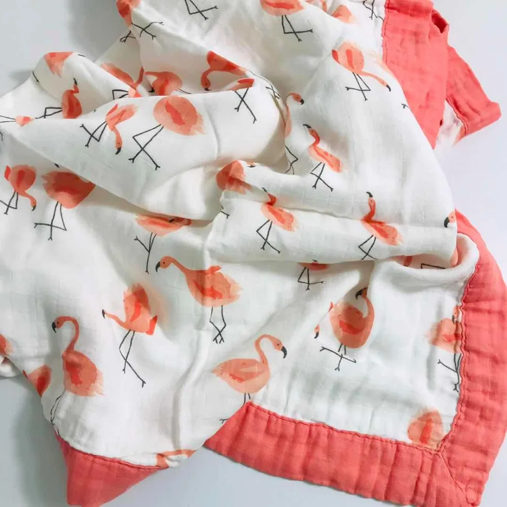 

new leaf four layer bamboo baby muslin blanket Muslin Tree swaddle better than Aden Anais Baby/bamboo Blanket Infant Wrap