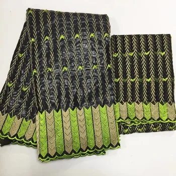 

2018 High quality beads African Swiss French Bassin guipure 5 yards Bazin Lace 2 yards Net lace Fabric for dress 7y/lot LP72039