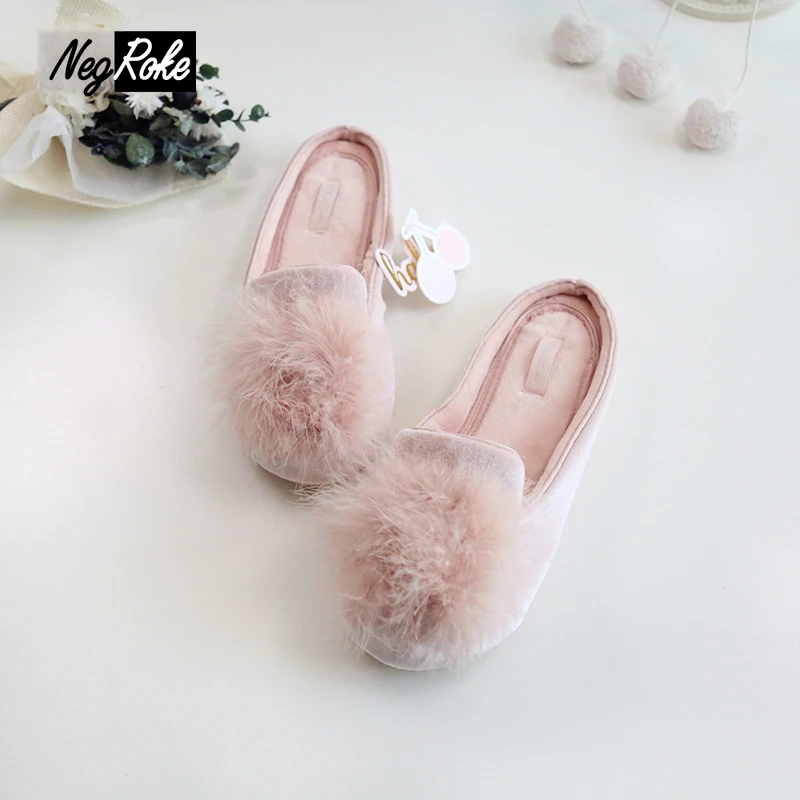 Ice Cotton mirco velvet shoes woman slippers women Slippers fenty slides pantufa rubber shoes home slippers
