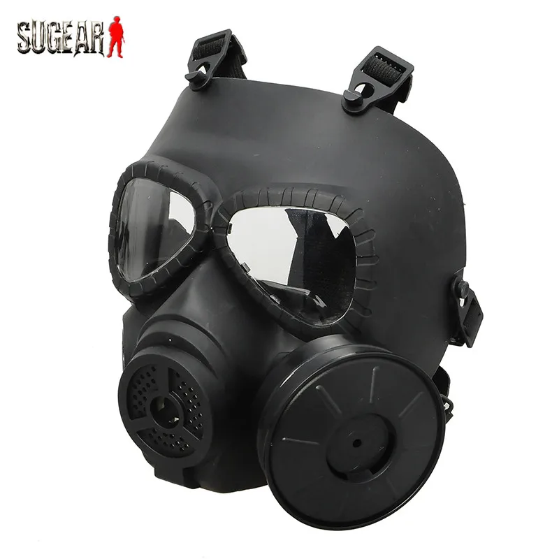 

Airsoft Cosplay Full Face Anti-Fog Gas Protective Mask Turbo Fan System Eye 7 Head Protection For Outdoor Hunting Shooting Game