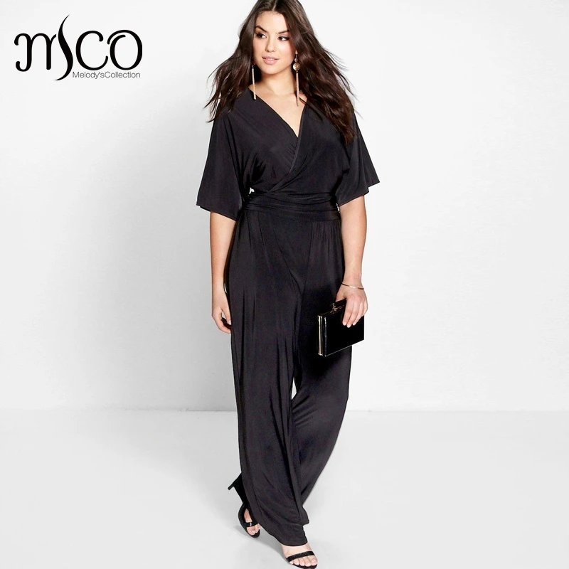 wrap jumpsuit plus size
