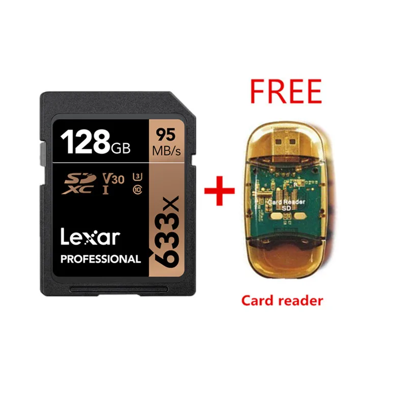 Original!!! Lexar 32GB SDHC Card U1 64GB 128GB 256GB U3 SD Card SDXC Memory Card C10 95M/s 633x For 1080p 3D 4K video Camera Original!!! Lexar 32GB SDHC Card U1 64GB 128GB 256GB U3 SD Card SDXC Memory Card C10 95M/s 633x For 1080p 3D 4K video Camera
