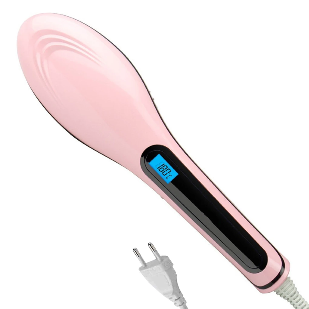 

Automatic Straightener Iron Hair Comb with LCD Display Ceramic Electric Splint Hair Curler Brush