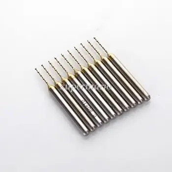 

1x Titanium Nitride Coated Carbide Dremel Jewelry CNC Drill Bits Router Cutter Tools 3.175mm 0.8mm
