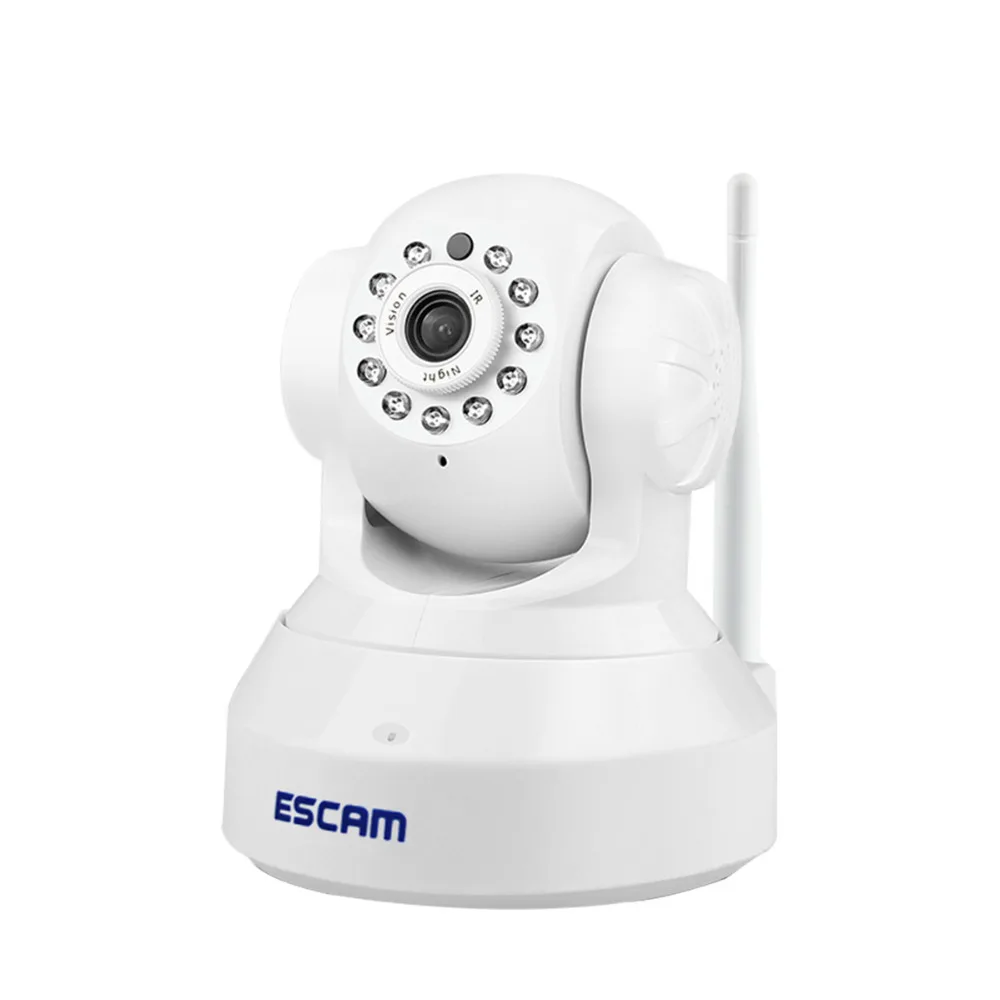 

ESCAM QF001 Pan Tilt WIFI Camera Plug&Play P2P IR Cut Night Vision Two Way Audio Micro SD Card CCTV IP Camera