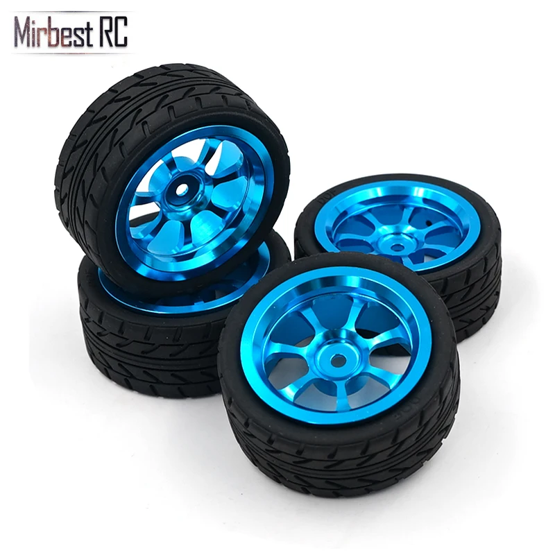 

4PCS 1:10 Aluminium alloy Wheels with tires for On Road Racing Car Wltoys A959 A969 A979 A959 RC Car Parts