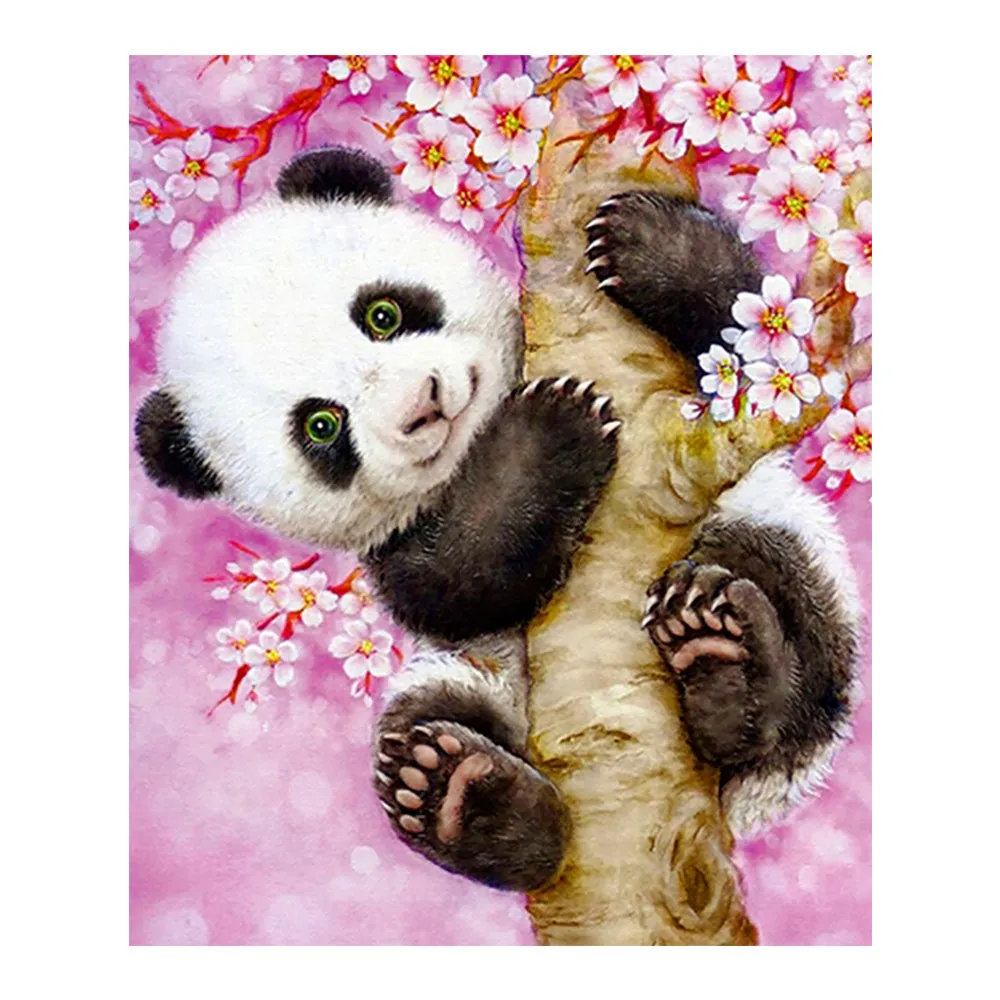 

Panda Floral Tree Diamond Painting animal cartoon Round Full Drill 5D Nouveaute DIY Mosaic Embroidery Cross Stitch home decor