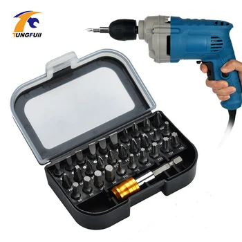 

31 Piece Screwdriver Bit Set Extension Rod Set Magnetic Quick Release Hex Adapter Chrome Vanadium Steel Hand Tool Sets