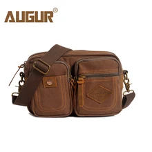AUGUR новая многофункциональная Мужская поясная сумка, поясная сумка, Повседневная холщовая Мужская маленькая сумка через плечо для мужчин, сумка для инструментов на плечо