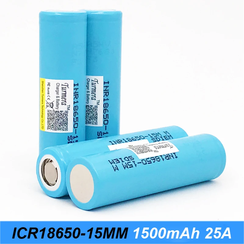 Turmera original battery 18650 15M inr18650-15M 1500mah 25A for power tools screwdriver battery and E-cig battery j28 Turmera original battery 18650 15M inr18650-15M 1500mah 25A for power tools screwdriver battery and E-cig battery j28