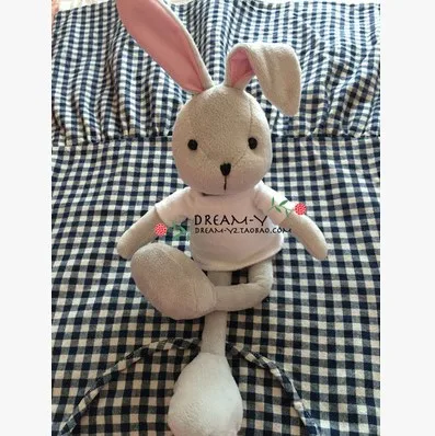 Free shipping 40cm Cute little white rabbit rabbit Ear modelling can be placed on the limbs Plush toy doll baby doll gift Free shipping 40cm Cute little white rabbit rabbit Ear modelling can be placed on the limbs Plush toy doll baby doll gift
