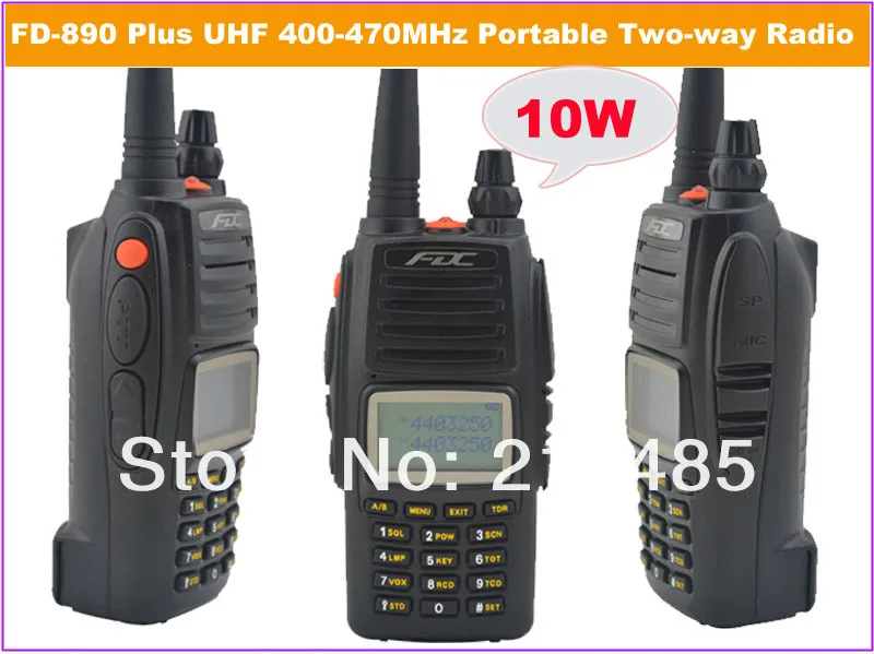 2014 марта Новое поступление FDC FD-890 плюс 10 ватт UHF 400-470 МГц Профессиональный fm-приемопередатчик