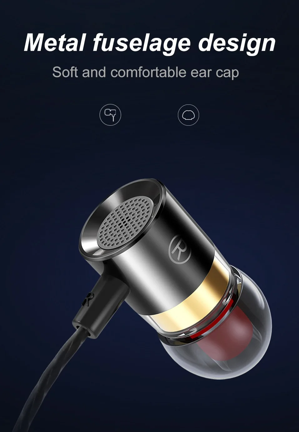 In-Ear Earphone Stereo Earbuds Earpieces Wired Headphones for Phone Xiaomi MP3 Computer 3.5mm Sport Earphones Gaming Headset     (4)