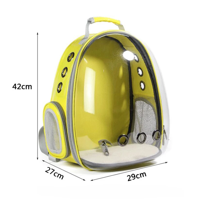 1 шт., дорожная сумка для питомцев, прозрачный рюкзак для питомцев, дышащий, котенок, щенок, чихуахуа, маленькая собака, кошка, сумка на плечо, ящик, открытая пещера