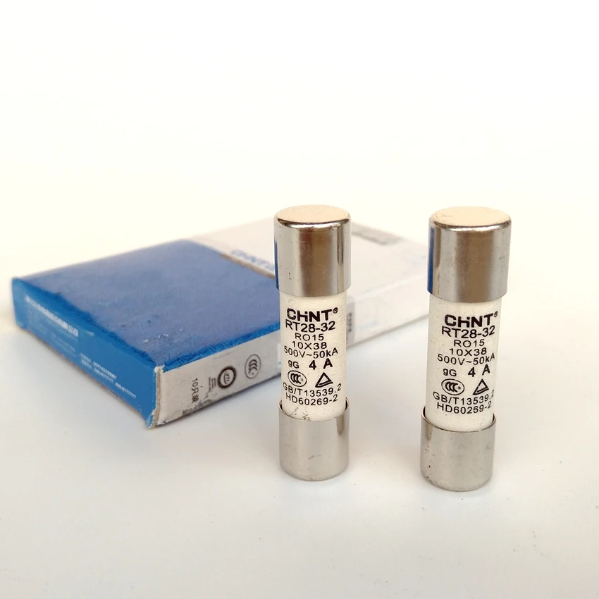 10 шт./лот китайский предохранитель 10x38 (RO15 RT28 32) 4A плавкий предохранитель|link fuses|core 1