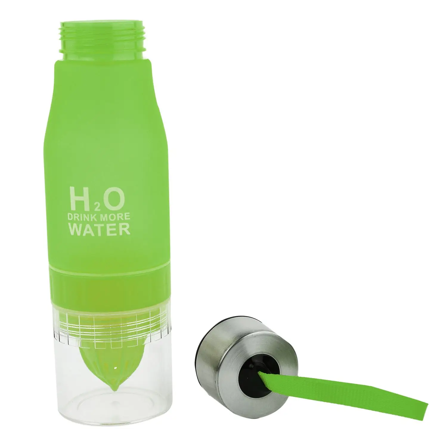 

High Quality 650ML Fruit Fuzer Infusing Infuser Water Bottle Sport Health Juice Maker Drink green
