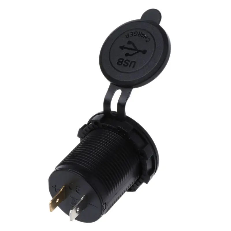 Двойное USB быстрое зарядное устройство 3 0 светодиодный для 12 В/24 В автомобиля