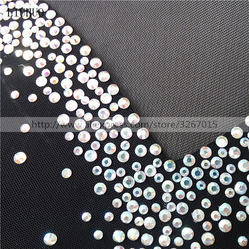 Figure Skating Dress Women's Girls' Ice Skating Dress Black collar long sleeve Competition performance clothing 