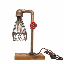 Американский Винтаж Edsion лампа панк бар трубы офисные свет Книги по искусству Cafe водопровод свет E27 стол свет Цвет Bronze-FJ-DT2S-027A0