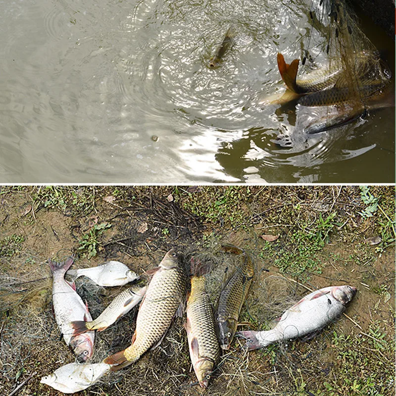 Linha de Náilon Comprimento da Rede de Pesca Rede de Pesca Camada ao ar Monofilamento Profundidade 3 Livre Peixe Rede Vermelho 0.2mm 1.5m 50m 6 comprimento da rede de pesca 50m rede