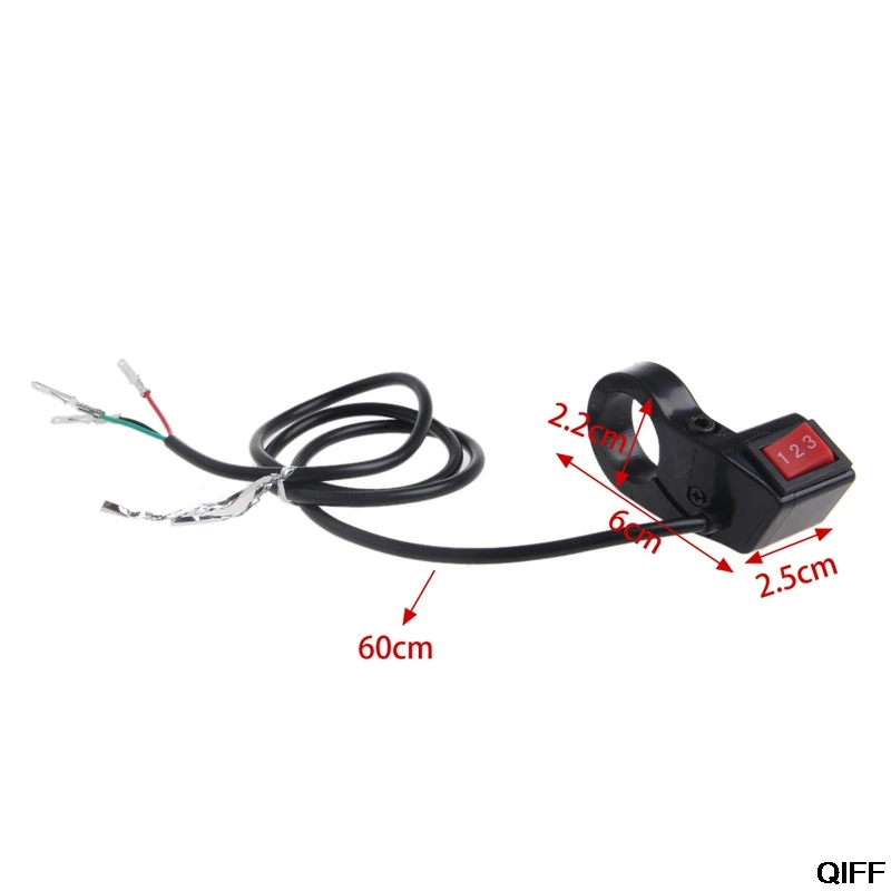 

22mm Electric 3 Speed Module Switch For Shift E-bike Scooter Bike Motorcycle Kit May06