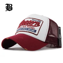 FLB Summer font b Baseball b font font b Cap b font Embroidery Mesh font