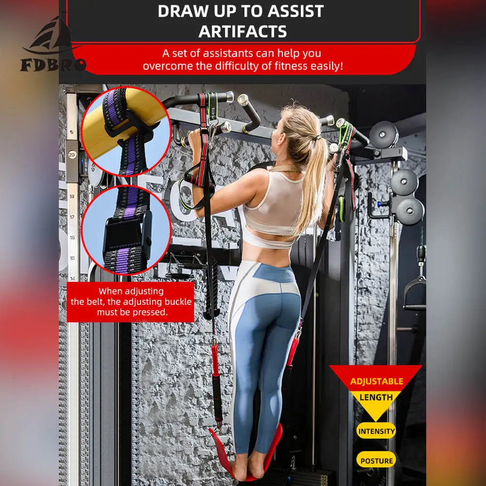 FDBRO спортивный фитнес-браслет сопротивления двери подтягивающий бар стропы ремни горизонтальный бар подвесной ремень подбородок вверх бар рука Тренировка мышц