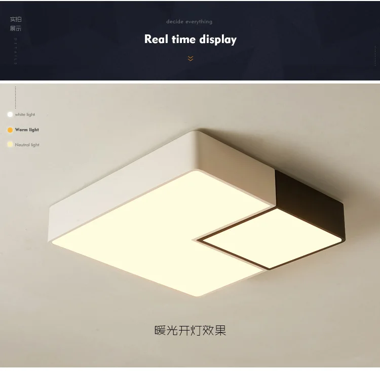 Современные ультра светодиодный-тонкие светодиодные потолочные светильники железные квадратные круглые черные/белые потолочные