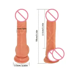 CPWD Мягкий Жидкий Silincone Dildos Кожа ощущение реалистичный пенис с присоской секс-игрушки для женщин женская мастурбация петух