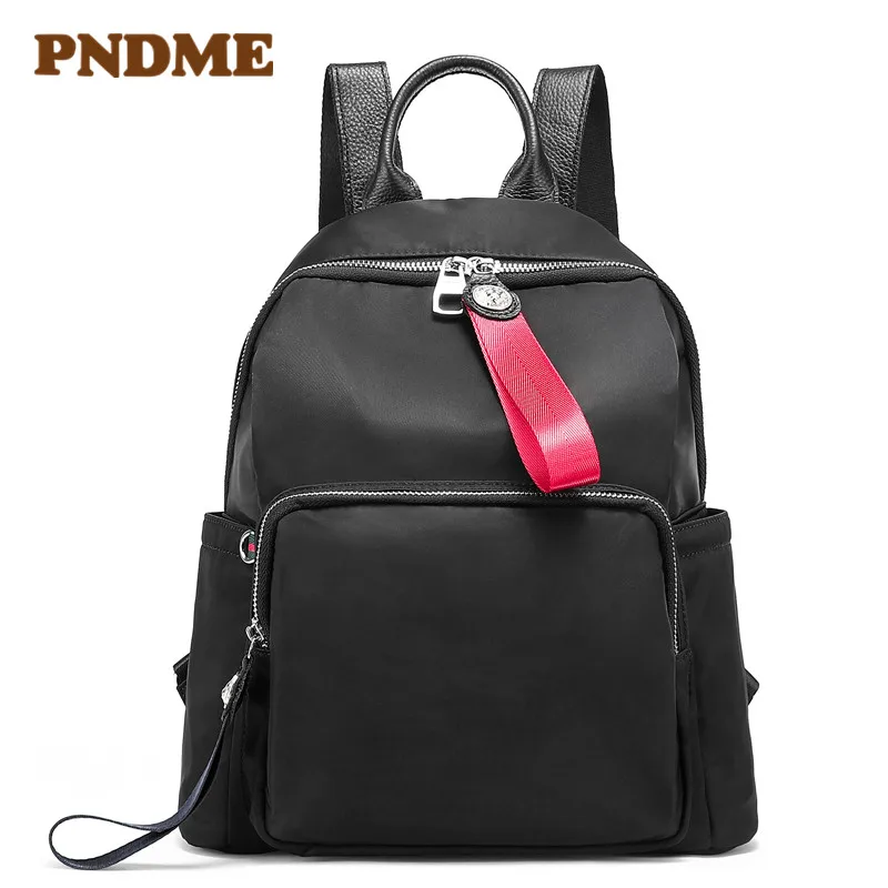 

Leather women's backpack light waterproof leisure backpack motorcycle women's cloth bag