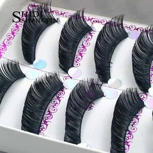 Комплект ресницы Полный полосы ресниц ручной работы Длинные курильщика ресниц макияж вечерние клуб супер толстый Ресницы Cilios мягкие