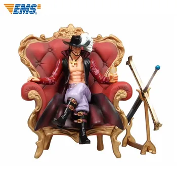 

10"Statue ONE PIECE GK POP Large sofa Dracule Mihawk Hawkeye Throne PVC Action Figure Collection Model Toys Y1014